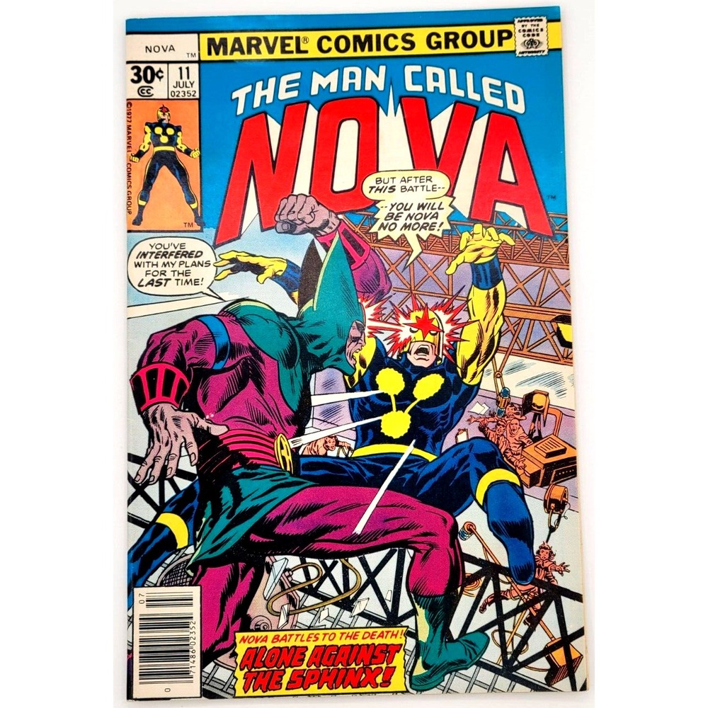 NOVA #11 (1977)‎ / VF+ / THE SPHINX APPEARANCE  MARVEL BRONZE AGE